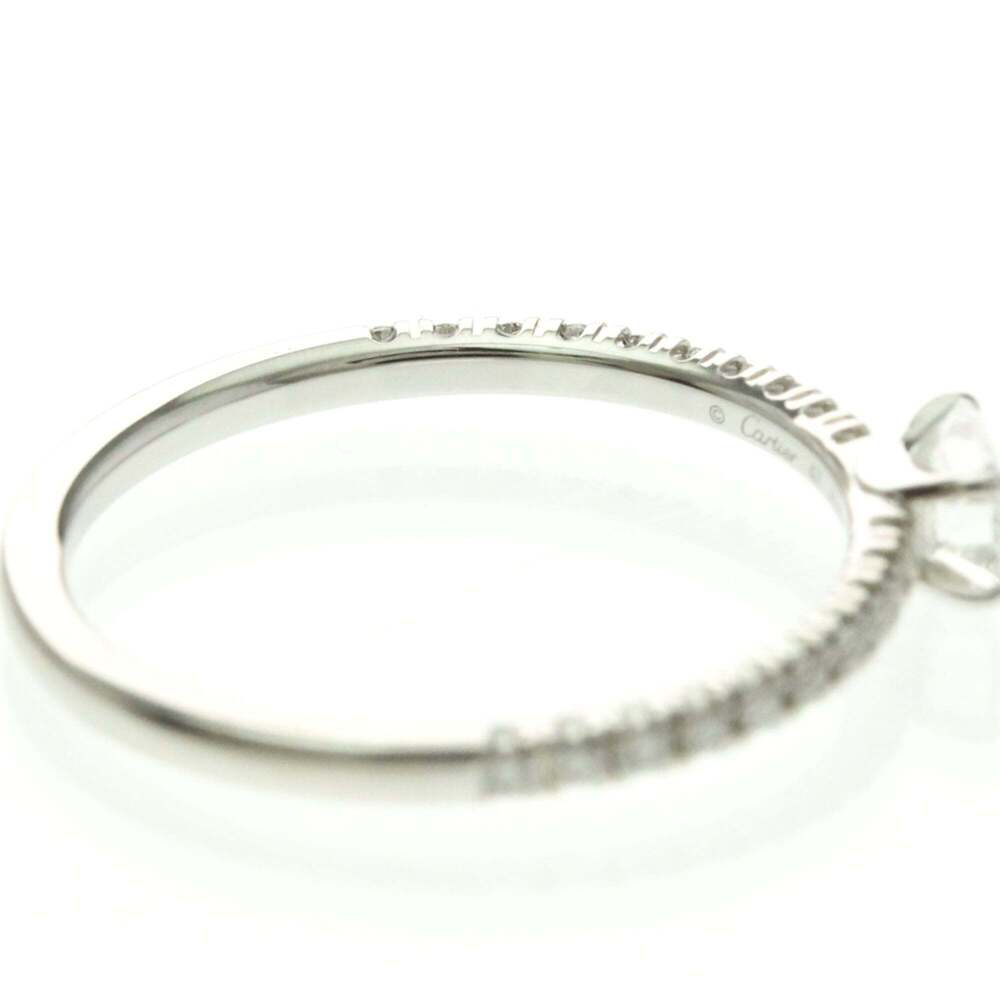 CARTIER Silver Diamond Ring - Picture 8 of 10